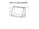 30 cm Boş Yazısız Subwoofer Kabini - 2