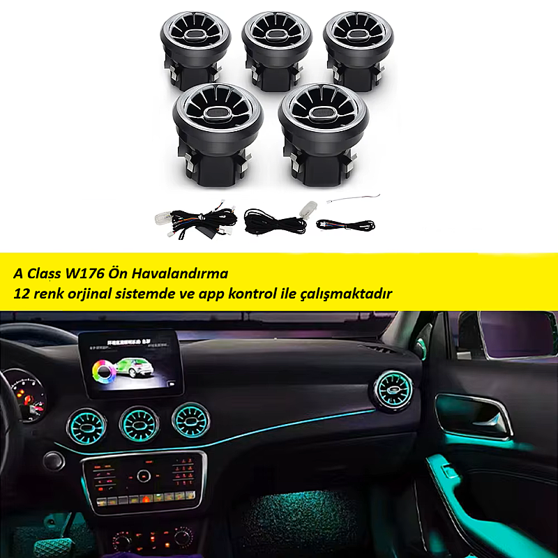 Mercedes Benz (W176-W156-W256-W117-A-GLA-B-CLA) Ön Airvent - 1