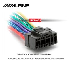 ALPİNE Teyp Modellerine Uyumlu Soket - 1