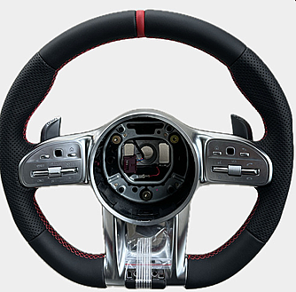 Mercedes Benz Deri Amg Kırmızı Dikişli Direksiyon - 1