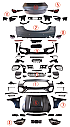 Mercedes-Benz W205'ten W206 AMG C63'e Yükseltme Kiti (Far, Stop Lambası, Kaput ve Çamurluklar) 2015-2018