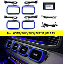 Mercedes Benz GLE GLS W167 Kare Model 4 parça Kapak Front Airvent