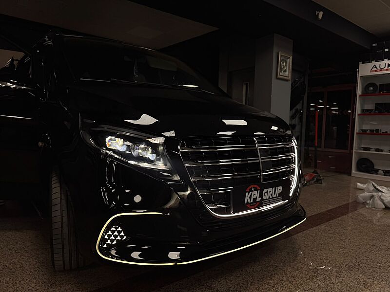 Mercedes Benz Vito W447 2016-2023 Ön Arka Tampon Seti Işıklı Panjur Model 2 - 3