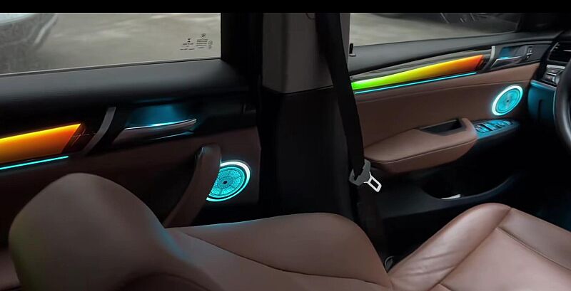 BMW X3 X4 12 17 Trimli Rainbow İç Ambiyans Aydınlatması - 4