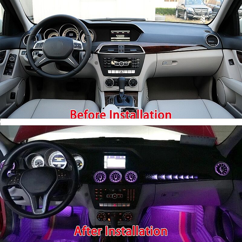 Mercedes Benz C Class W204 W205 Görünüm Ön Havalandırma Ve Yan Trimler - 7