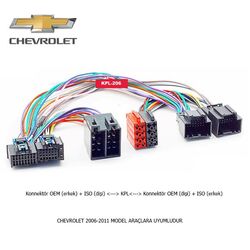 Chevrolet Araçlara Uyumlu İso T Kablo Orjinal Dönüştürme Soketi - 1