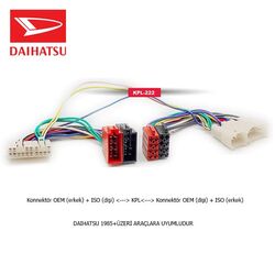 Daıhatsu Araçlara Uyumlu İso T Kablo Orjinal Dönüştürme Soketi - 1