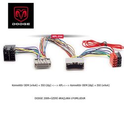 Dodge Araçlara Uyumlu İso T Kablo Orjinal Dönüştürme Soketi - 1