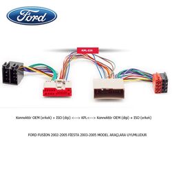 FORD Araçlara Uyumlu İso T Kablo Orjinal Dönüştürme Soketi - 1