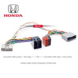 Honda Araçlara Uyumlu İso T Kablo Orjinal Dönüştürme Soketi - 1