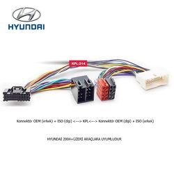 Hyundai AraçIara Uyumlu İso T Kablo Orjinal Dönüştürme Soketi - 1