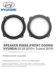 Hyundai Araçlara Ön Kapı Yerlerine 16 Cm Hoparlör Kasnağı - 4