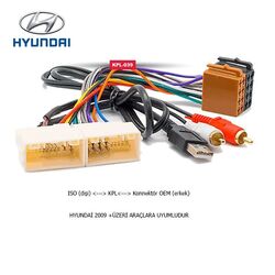 Hyundai Araçlara Uyumlu İso Kablo Orjinal Dönüştürme Soketi - 1