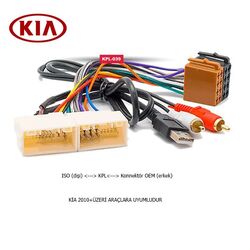 Kia Araçlara Uyumlu İso Kablo Orjinal Dönüştürme Soketi - 1