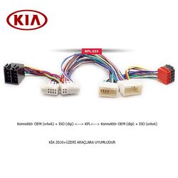 Kia Araçlara Uyumlu İso T Kablo Orjinal Dönüştürme Soketi - 1