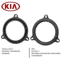 Kia K2 Araçlara Ön Arka Kapı Yerlerine 16 Cm Hoparlör Kasnağı - 3