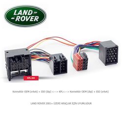 Land Rover Araçlara Uyumlu İso T Kablo Orjinal Dönüştürme Soketi - 1