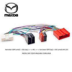 Mazda 2001 Üzeri İso T Kablo Orjinal Dönüştürme Soketi - 1
