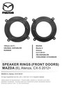Mazda Araçlara Ön Kapı Yerlerine Uyumlu 16 Cm Hoparlör Kasnağı - 4