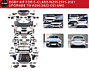 Mercedes Benz C Class W205 C63 AMG Body Kit Kaput Çamurluk - 2