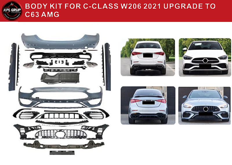 Mercedes Benz C Class W206 C63 AMG Body Kit - 2