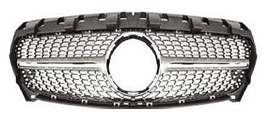 Mercedes Benz CLA Class W117 13-15 Diomand Grille Silver Panjur - 1
