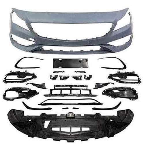 Mercedes Benz CLA Class W117 2016-2018 CLA45 AMG Front Bumper Body kit - 1