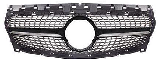 Mercedes Benz CLA Class W117 2016-2018 Diamond Grille Black Panjur - 1