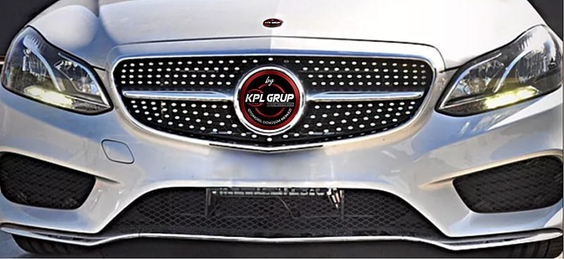 Mercedes Benz E Class W212 Diamond Grille Amg Black Panjur - 2