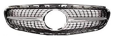 Mercedes Benz E Class W212 Diamond Grille Amg Silver Panjur - 1