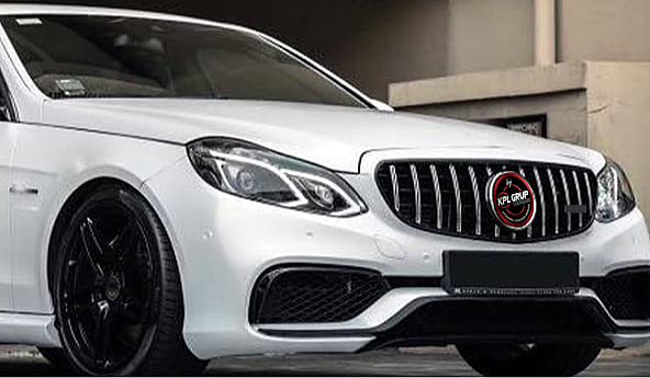 Mercedes Benz E Class W212 GT Grille Silver Panjur - 2