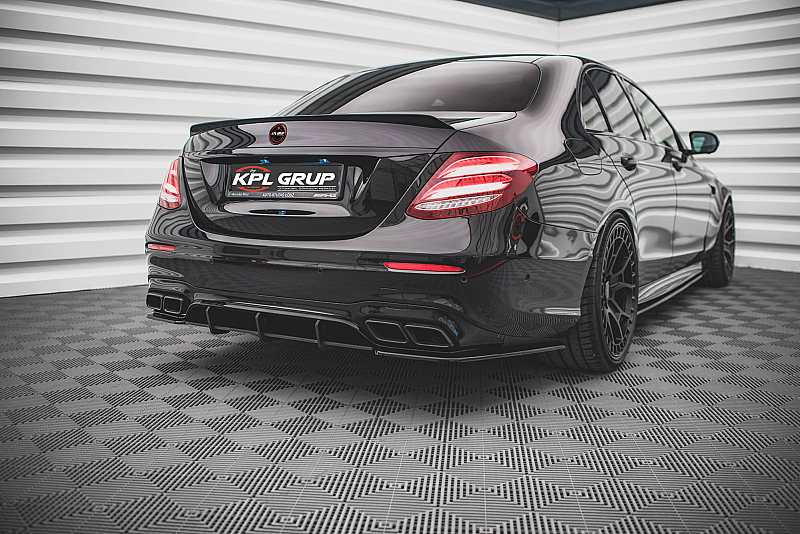 Mercedes Benz E Class W213 17-20 E63 Siyah Arka Difüzör - 2