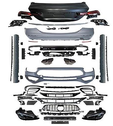 Mercedes Benz E Class W213 Body Kit Uprade to 2021 E63 AMG 5 parça Yükseltme Kiti - 1