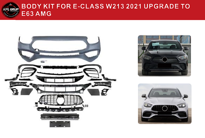 Mercedes Benz E Class W213 Ön Tampon Yükseltme 2021 E 63 AMG Body Kit - 2