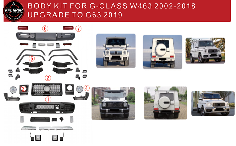 Mercedes Benz G Class 2002-2018 W463 Upgrade to G63 - 2