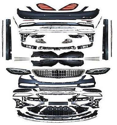 Mercedes Benz S Serisi Maybach Body Kit Far+Stop+Yan Kit Set - 1