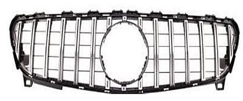 Mercedes Benz W176 2015-2018 GT Grille Silver Panjur - 1