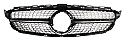 Mercedes Benz W205 AMG Grille Black Ön Panjur