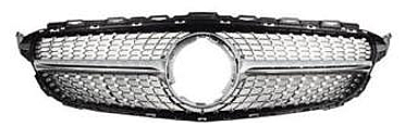 Mercedes Benz W205 AMG Grille Silver Ön Panjur - 1