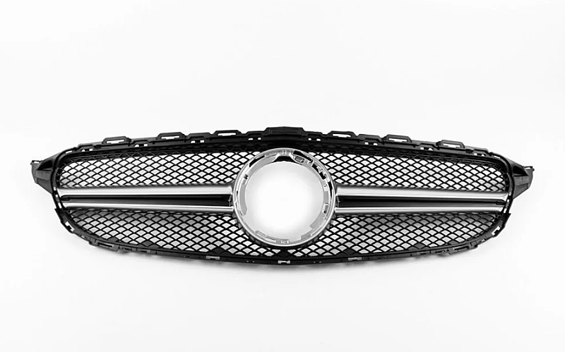 Mercedes Benz W205 AMG Grille Silver Ön Panjur - 2