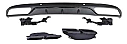 Mercedes Benz W205 C63 Siyah Arka Difüzör Pipe Black