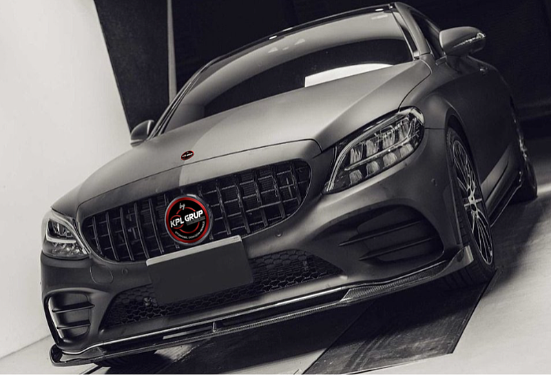 Mercedes Benz W205 GT Grille Black Ön Panjur - 2