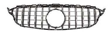 Mercedes Benz W205 GT Grille Silver Ön Panjur - 1