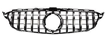 Mercedes Benz W205 GT Grille Silver Panjur - 1