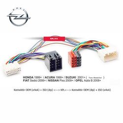 Opel Agila B 2008 Uyumlu İso T Kablo Orjinal Dönüştürme Soketi - 1