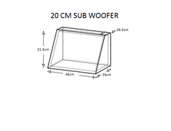 Oto Subwoofer Kabini 20 Cm - 2