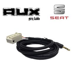Seat Araçlara Uyumlu 12Pin Orjinal Soketli Aux Kablosu - 1