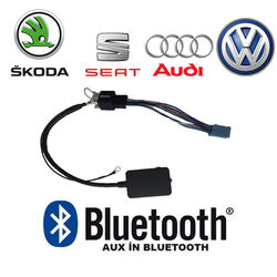 Seat Skoda Audi Volkswagen Araçlara Uyumlu 8pin Bluetooth Aparatı - 1