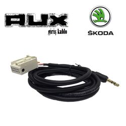 Skoda Araçlara Uyumlu 12pin Orjianl Soketli Aux Kablosu - 1