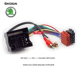 Skoda Araçlara Uyumlu İso Kablo Orjinal Dönüştürme Soketi - 1